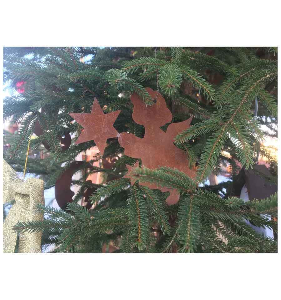 Christbaumschmuck Engel Mit Stern 2 Groß 18 Cm Hoch