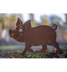 Edelrost Schweine Rost Schwein Gartentier Metallmichl